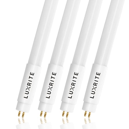 Luxrite T5 LED Tube Light Bulbs 24W (54W Equivalent) 3000LM 5000K Bright White Type A+B G5 Base 4-Pack LR34158-4PK